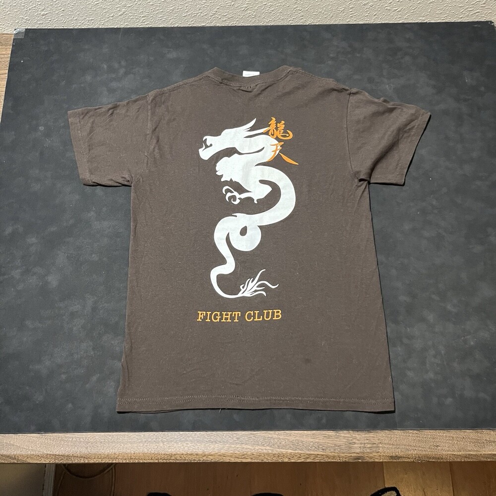 Fight Club Movie Shirt Promo Enter the Dragon Small Vintage UFC Martial Arts Y2K